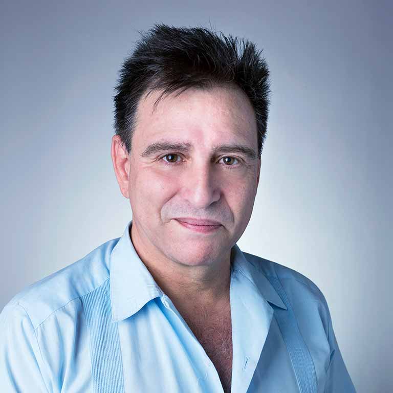 A headshot of Quetzil Castaneda. 